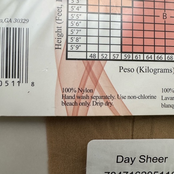 ON THE GO Pantyhose Size B Nude Day Sheer, Invisible Reinforced Toe MADE IN USA! - Picture 7 of 8